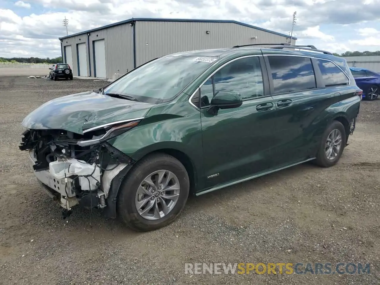 1 Photograph of a damaged car 5TDBSKFC4MS027897 TOYOTA All Models 2021