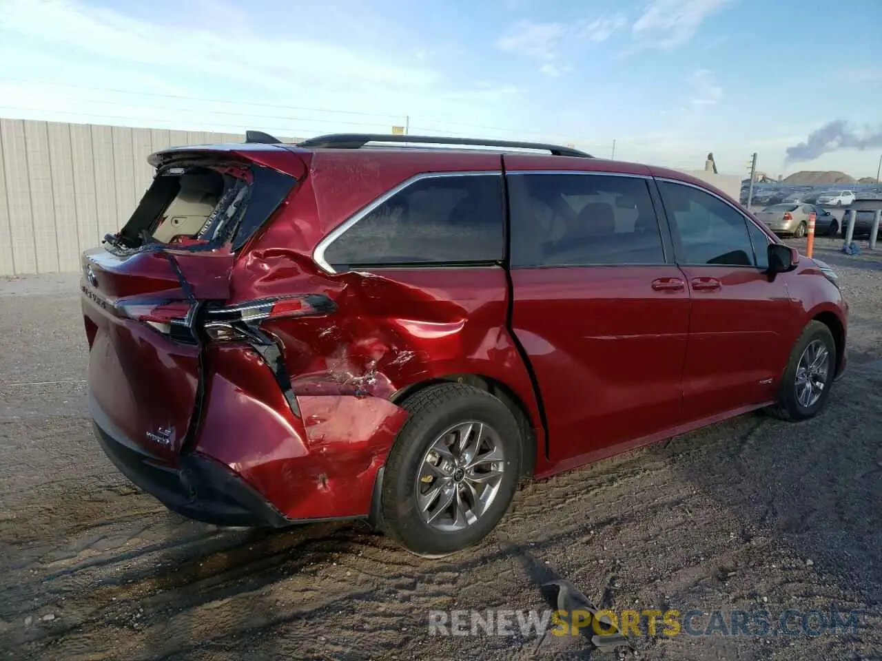 3 Photograph of a damaged car 5TDBSKFC5MS010722 TOYOTA All Models 2021