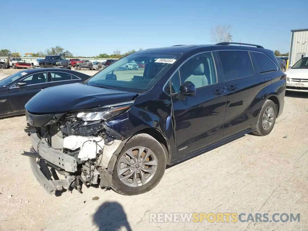 1 Photograph of a damaged car 5TDBSKFC9MS017947 TOYOTA All Models 2021