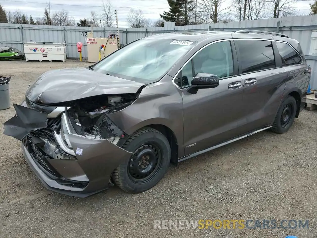 1 Photograph of a damaged car 5TDGRKEC4MS044640 TOYOTA All Models 2021