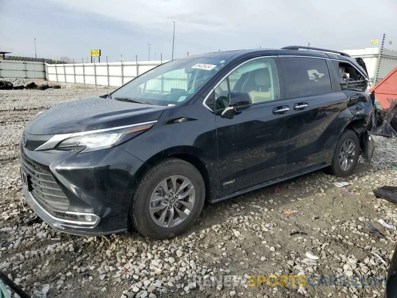 1 Photograph of a damaged car 5TDJRKEC0MS012239 TOYOTA All Models 2021