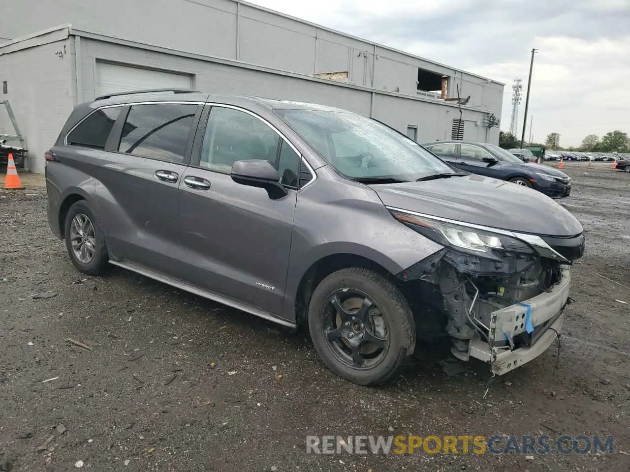 4 Photograph of a damaged car 5TDJRKEC7MS049563 TOYOTA All Models 2021