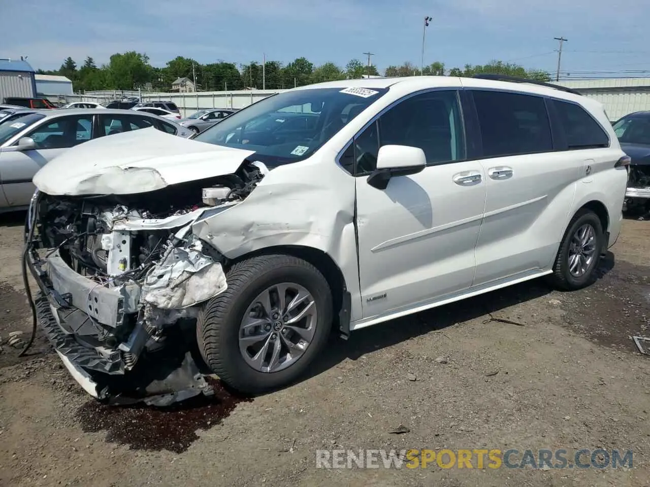 1 Photograph of a damaged car 5TDJRKEC9MS035373 TOYOTA All Models 2021