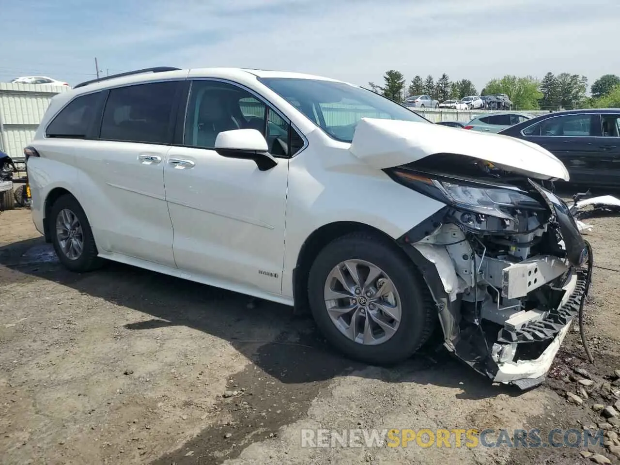 4 Photograph of a damaged car 5TDJRKEC9MS035373 TOYOTA All Models 2021
