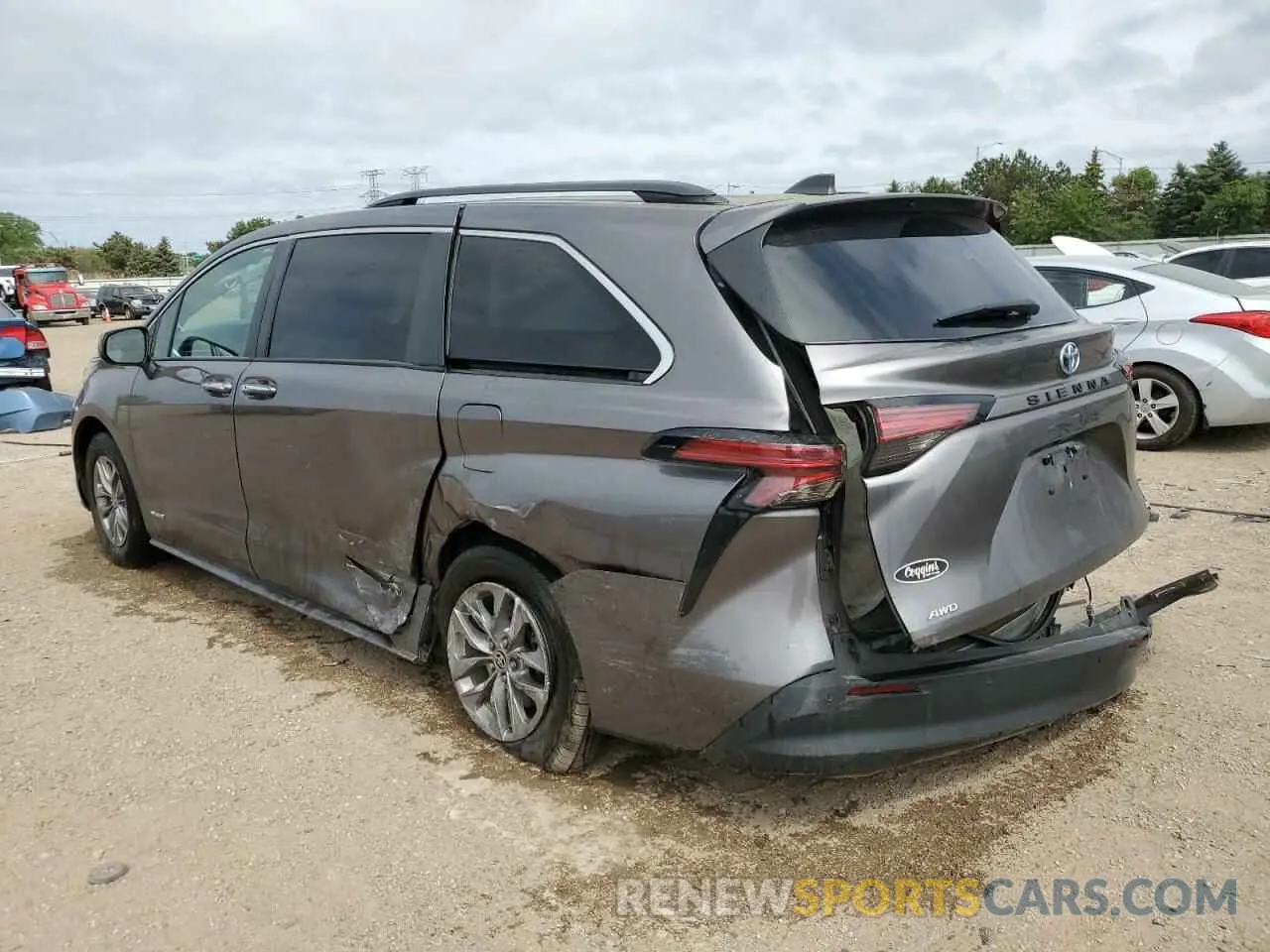 2 Photograph of a damaged car 5TDJSKFC0MS033577 TOYOTA All Models 2021
