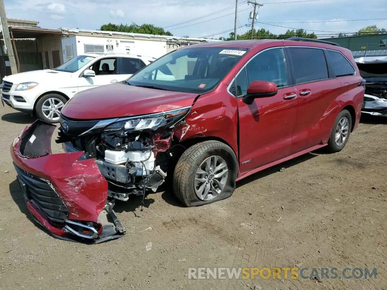 1 Photograph of a damaged car 5TDJSKFC8MS003405 TOYOTA All Models 2021