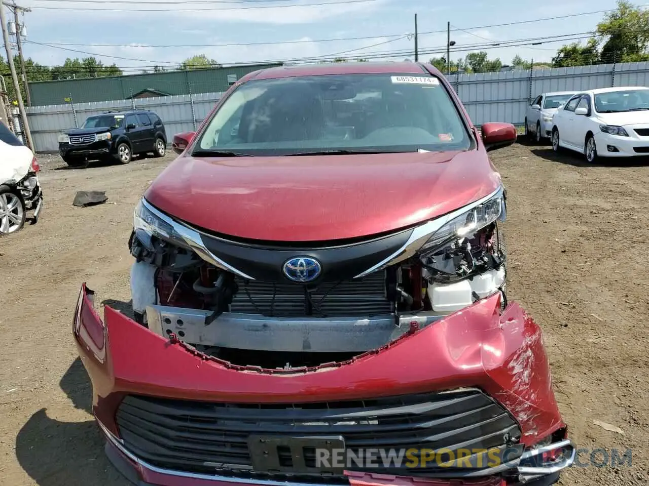 5 Photograph of a damaged car 5TDJSKFC8MS003405 TOYOTA All Models 2021