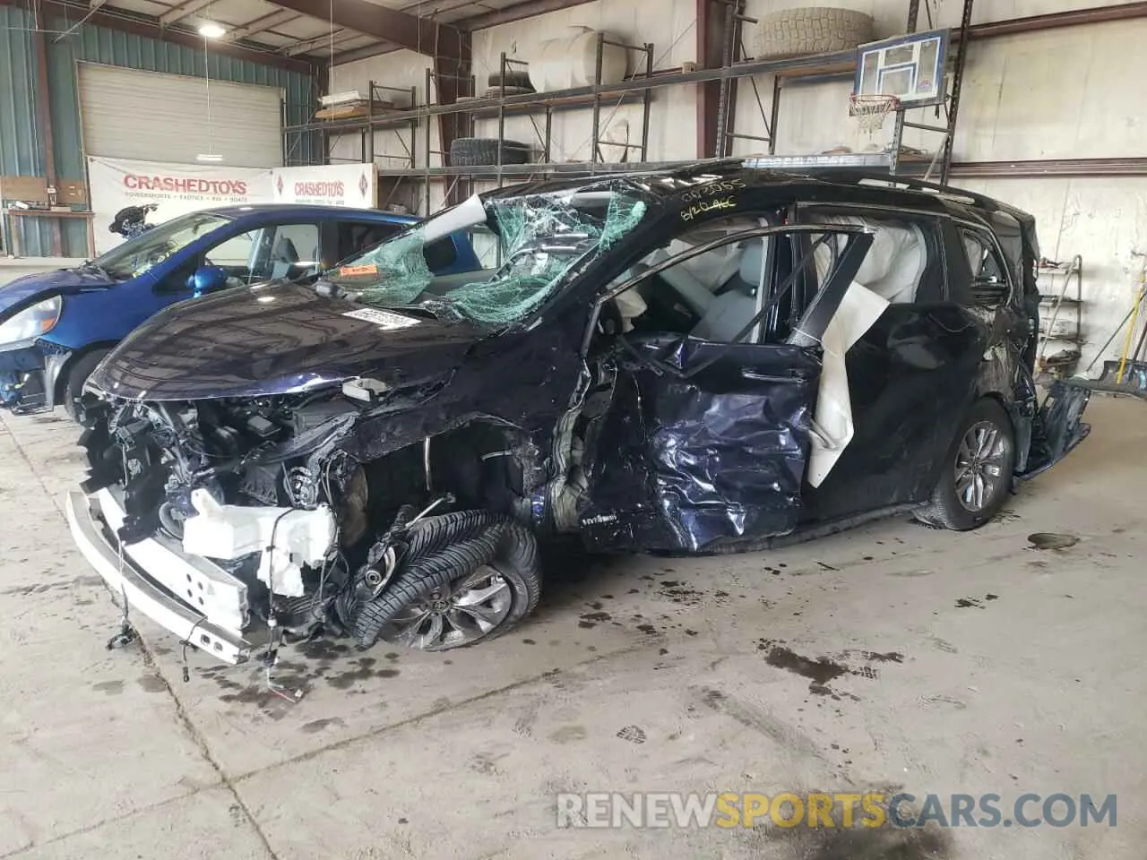 1 Photograph of a damaged car 5TDJSKFCXMS003065 TOYOTA All Models 2021