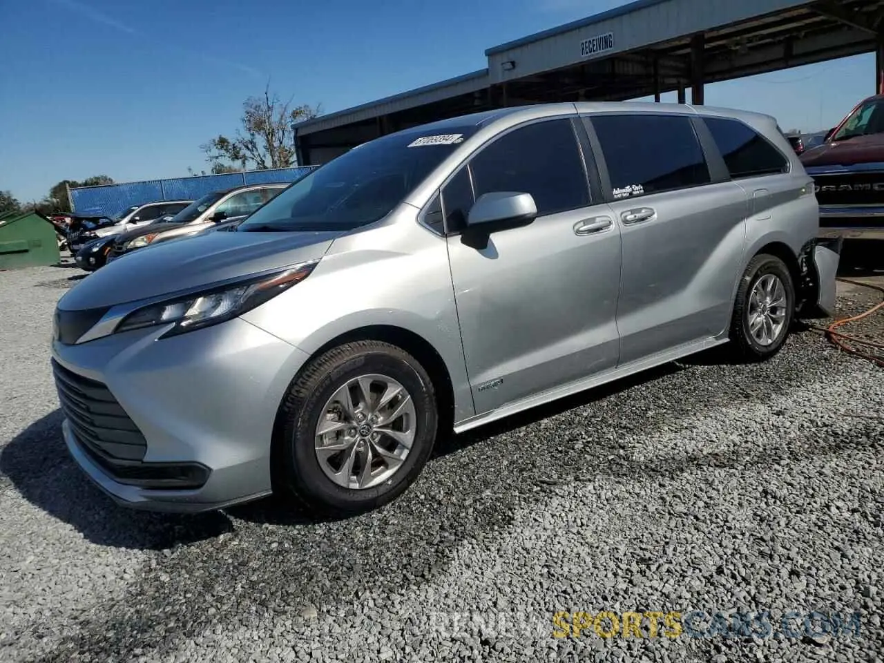 1 Photograph of a damaged car 5TDKRKEC1MS017289 TOYOTA All Models 2021