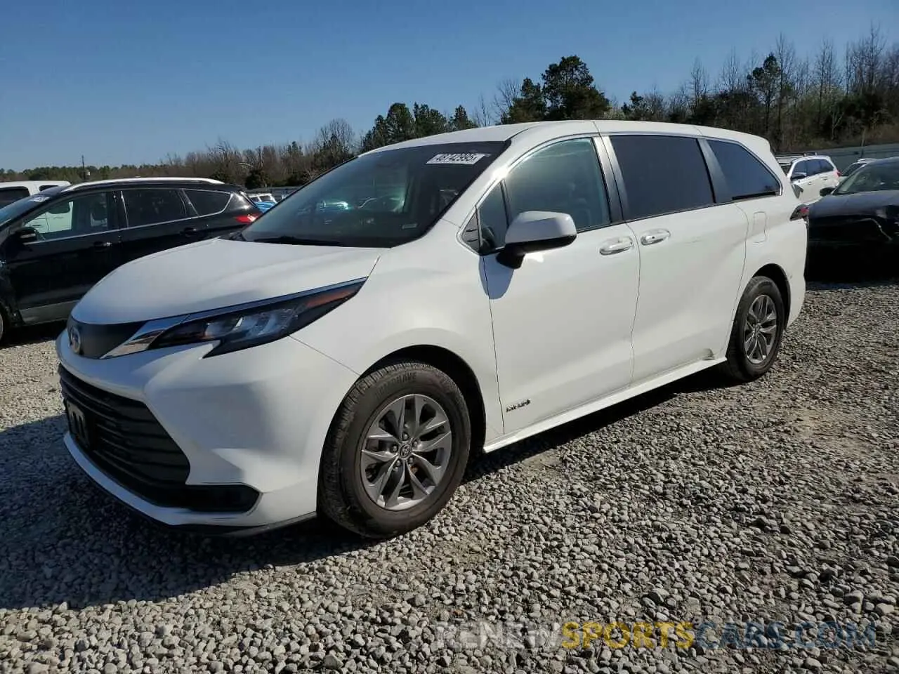 1 Photograph of a damaged car 5TDKRKEC3MS046468 TOYOTA All Models 2021