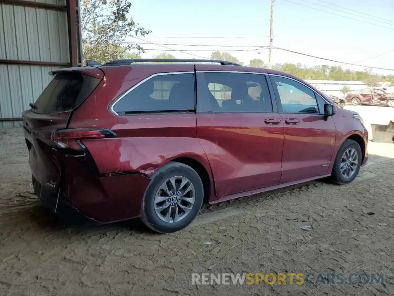 3 Photograph of a damaged car 5TDKRKEC3MS051072 TOYOTA All Models 2021