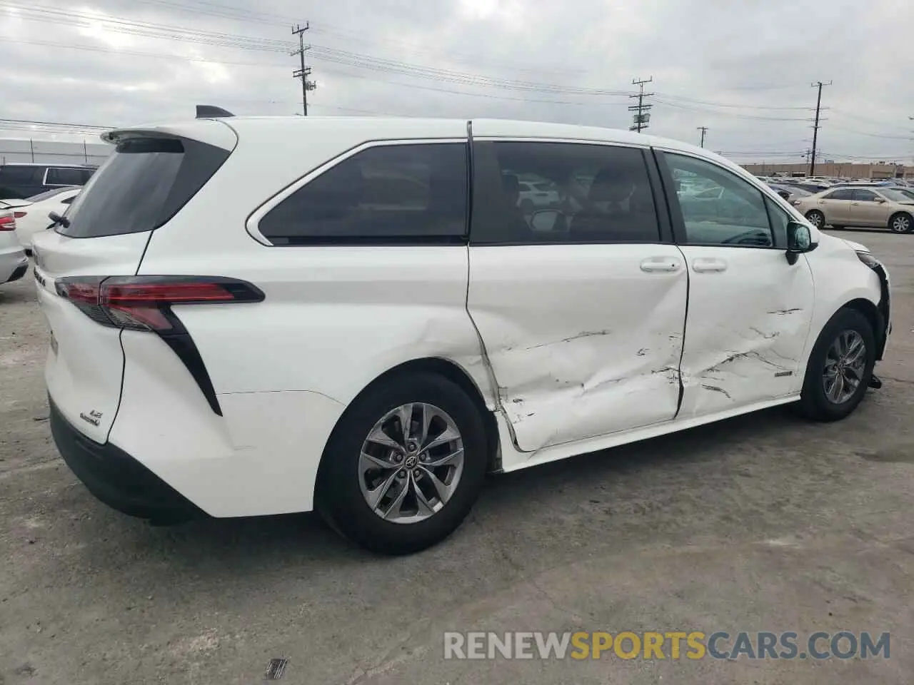 3 Photograph of a damaged car 5TDKRKEC4MS045572 TOYOTA All Models 2021