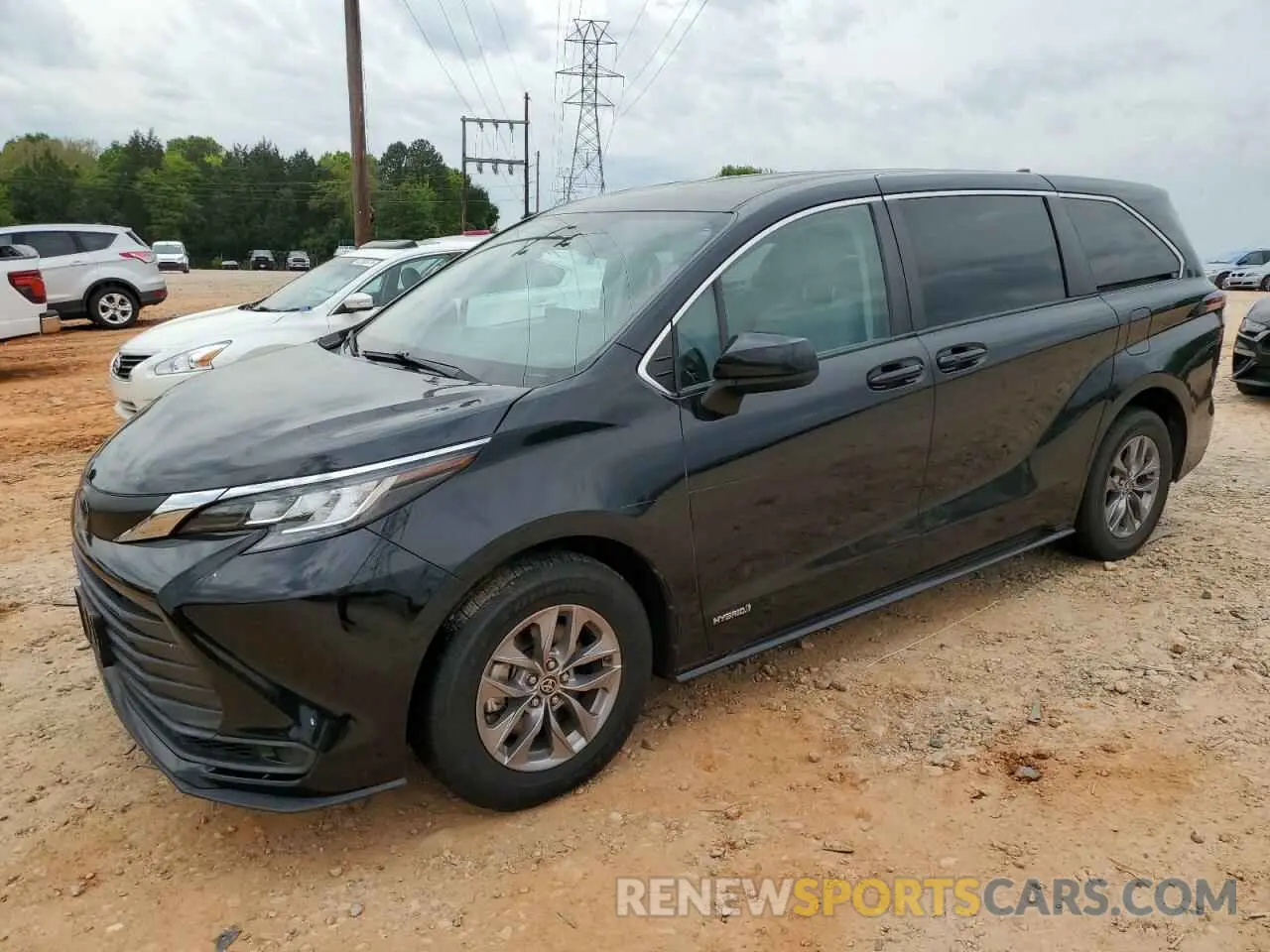1 Photograph of a damaged car 5TDKRKEC4MS047256 TOYOTA All Models 2021
