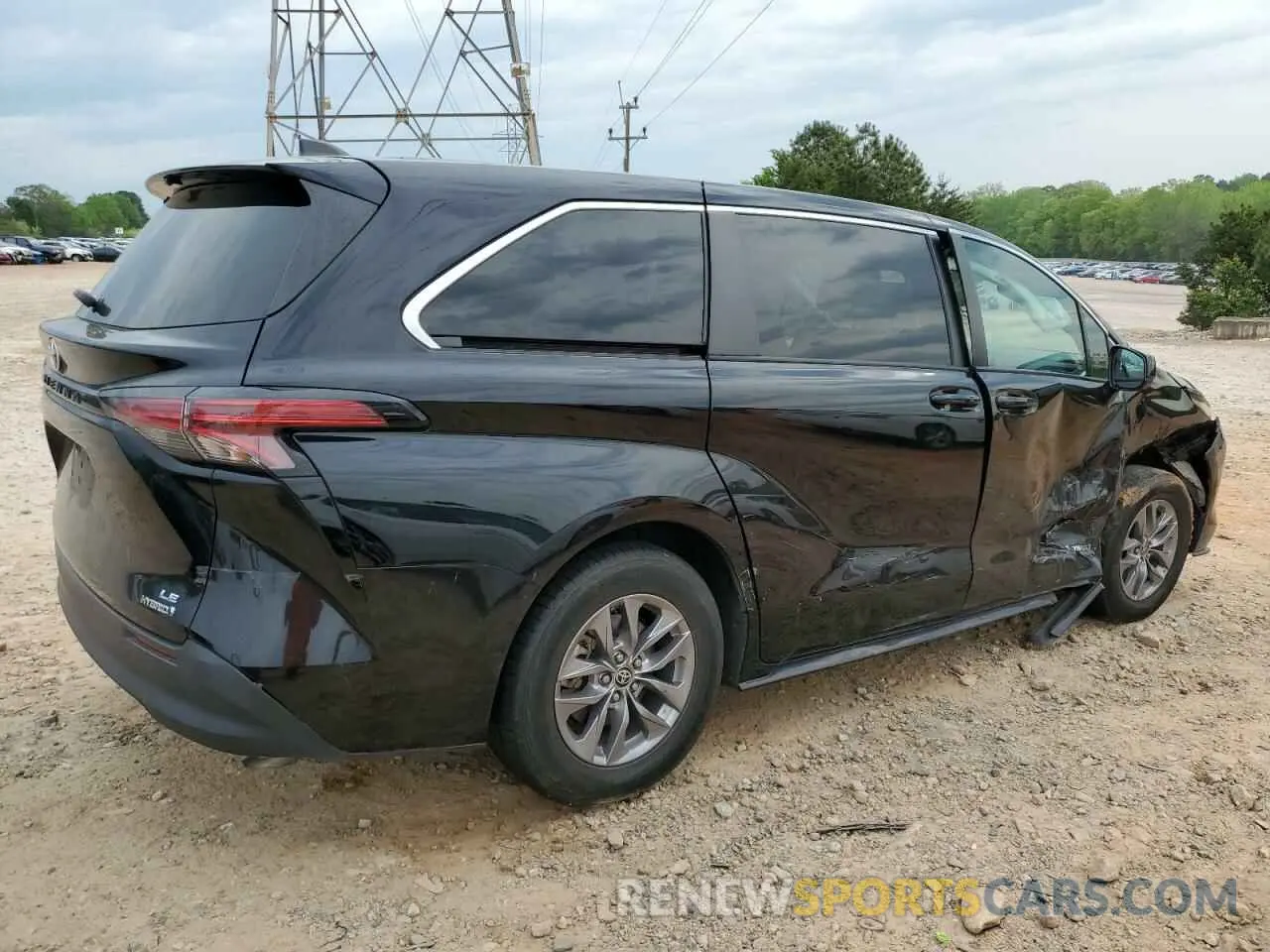 3 Photograph of a damaged car 5TDKRKEC4MS047256 TOYOTA All Models 2021