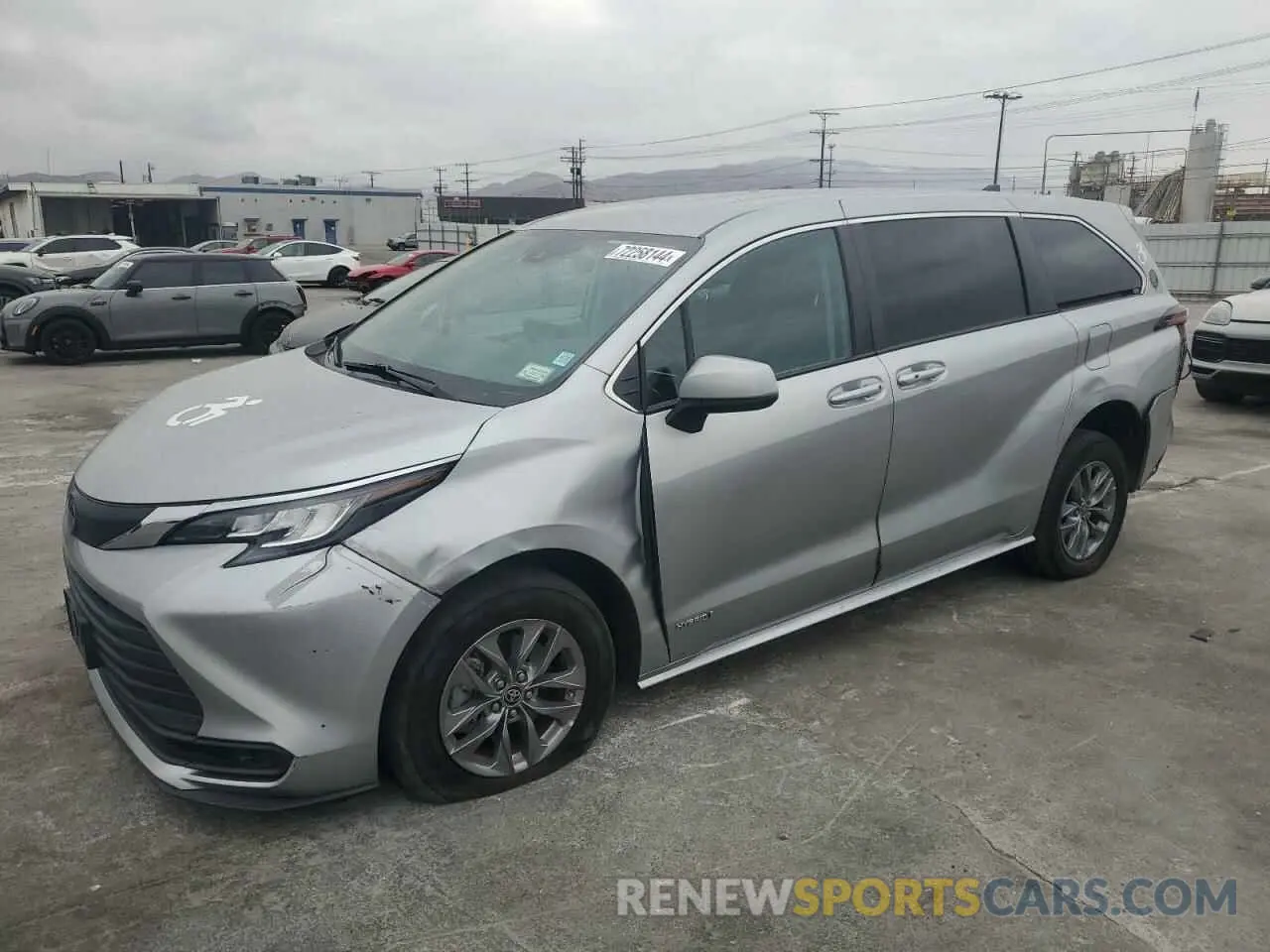 1 Photograph of a damaged car 5TDKRKEC4MS047399 TOYOTA All Models 2021