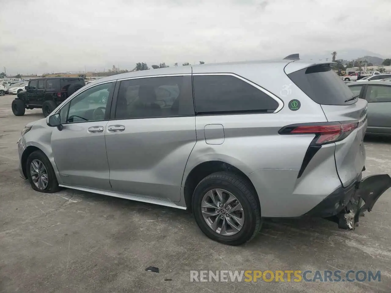 2 Photograph of a damaged car 5TDKRKEC4MS047399 TOYOTA All Models 2021