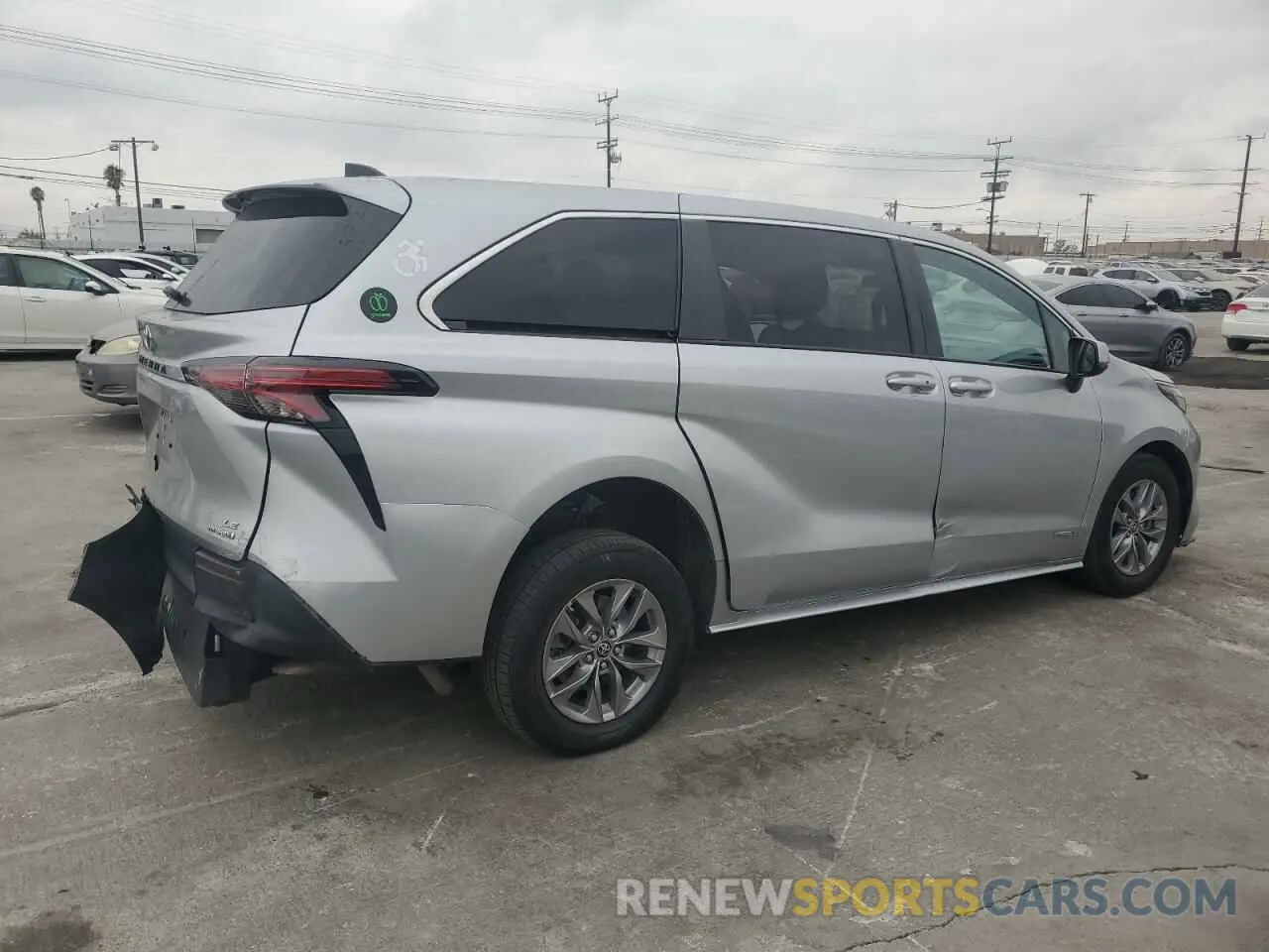 3 Photograph of a damaged car 5TDKRKEC4MS047399 TOYOTA All Models 2021