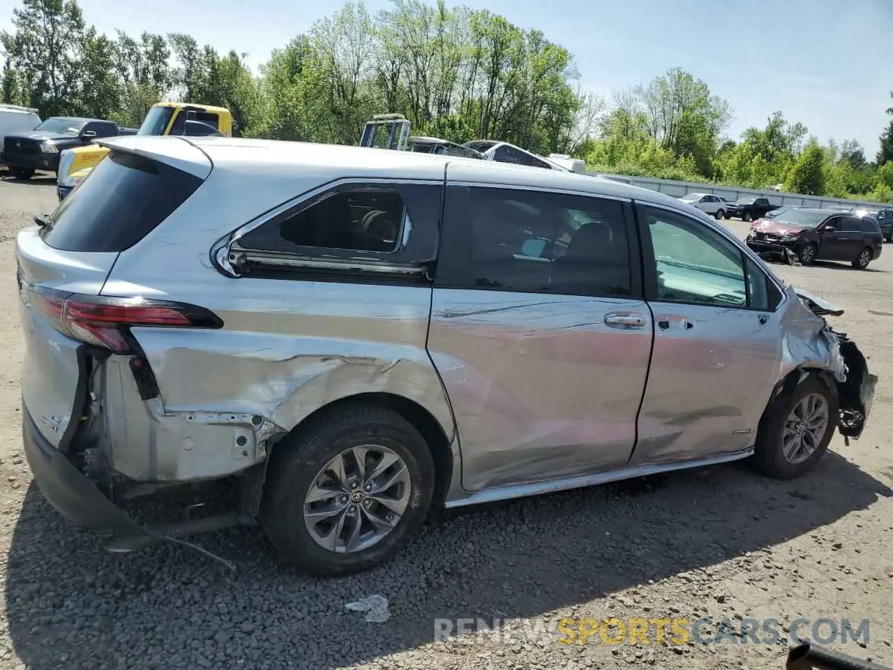 3 Photograph of a damaged car 5TDKRKEC5MS022995 TOYOTA All Models 2021
