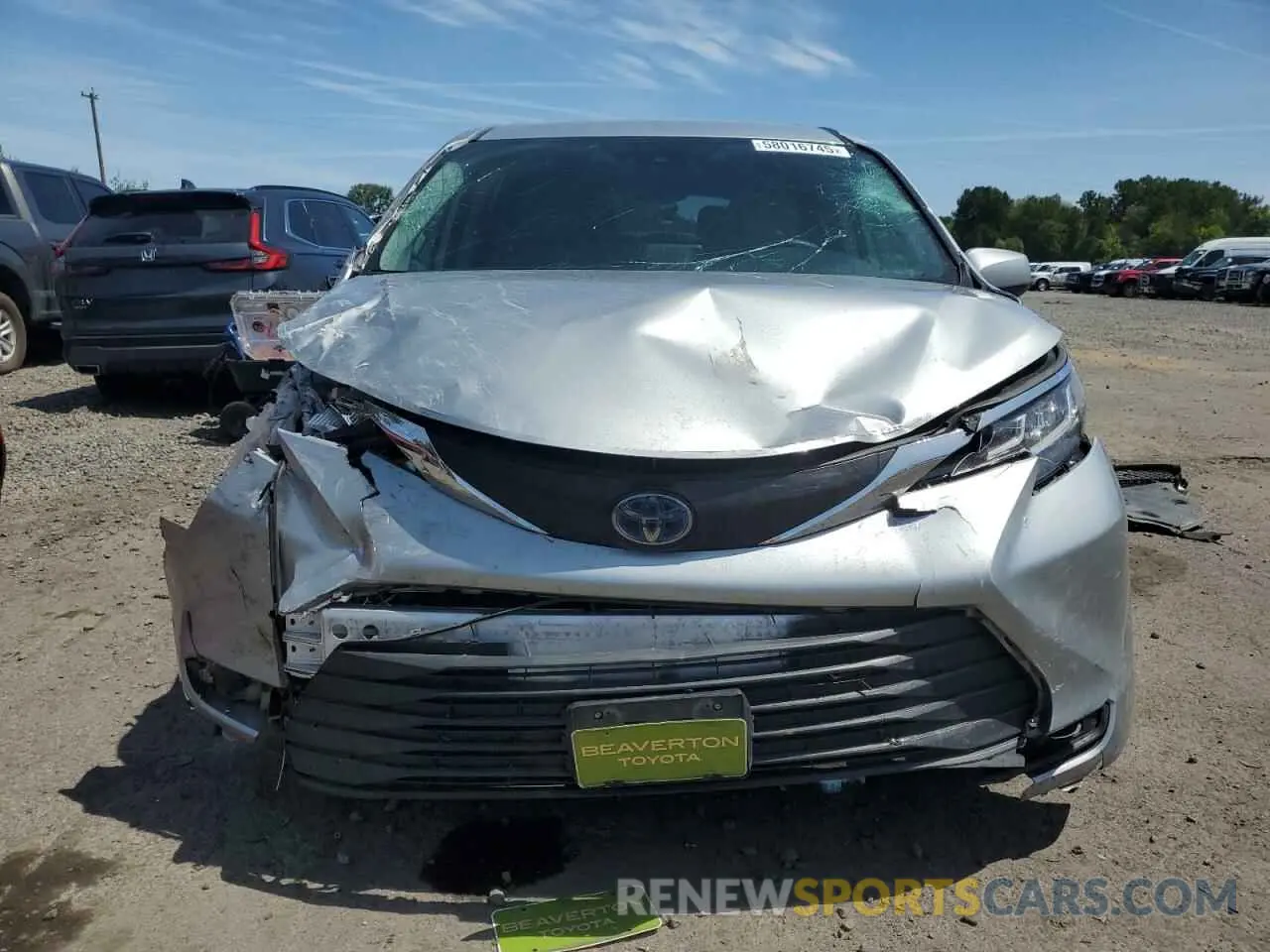 5 Photograph of a damaged car 5TDKRKEC5MS022995 TOYOTA All Models 2021