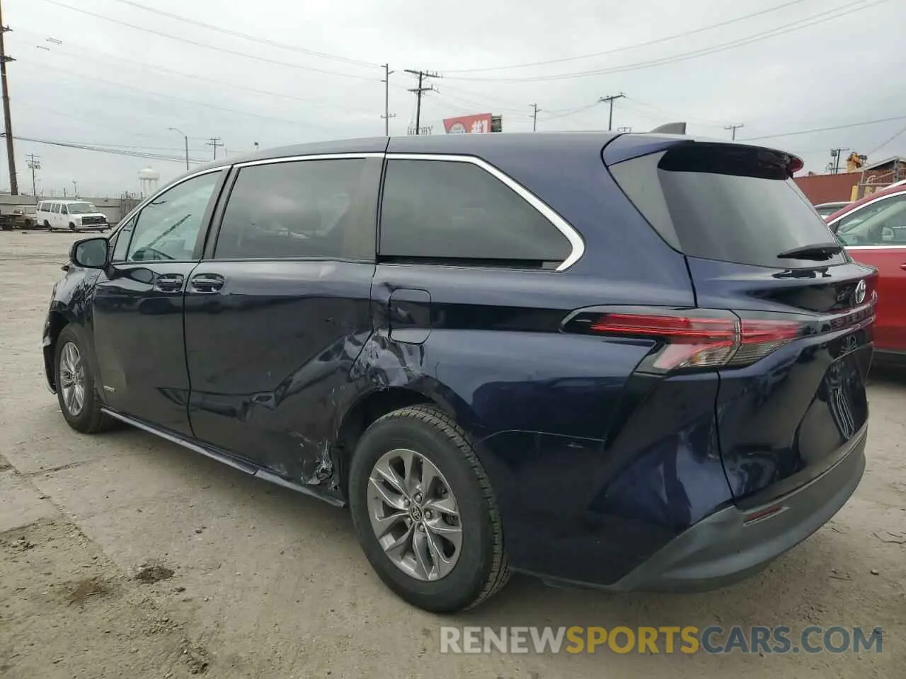2 Photograph of a damaged car 5TDKRKEC6MS013416 TOYOTA All Models 2021