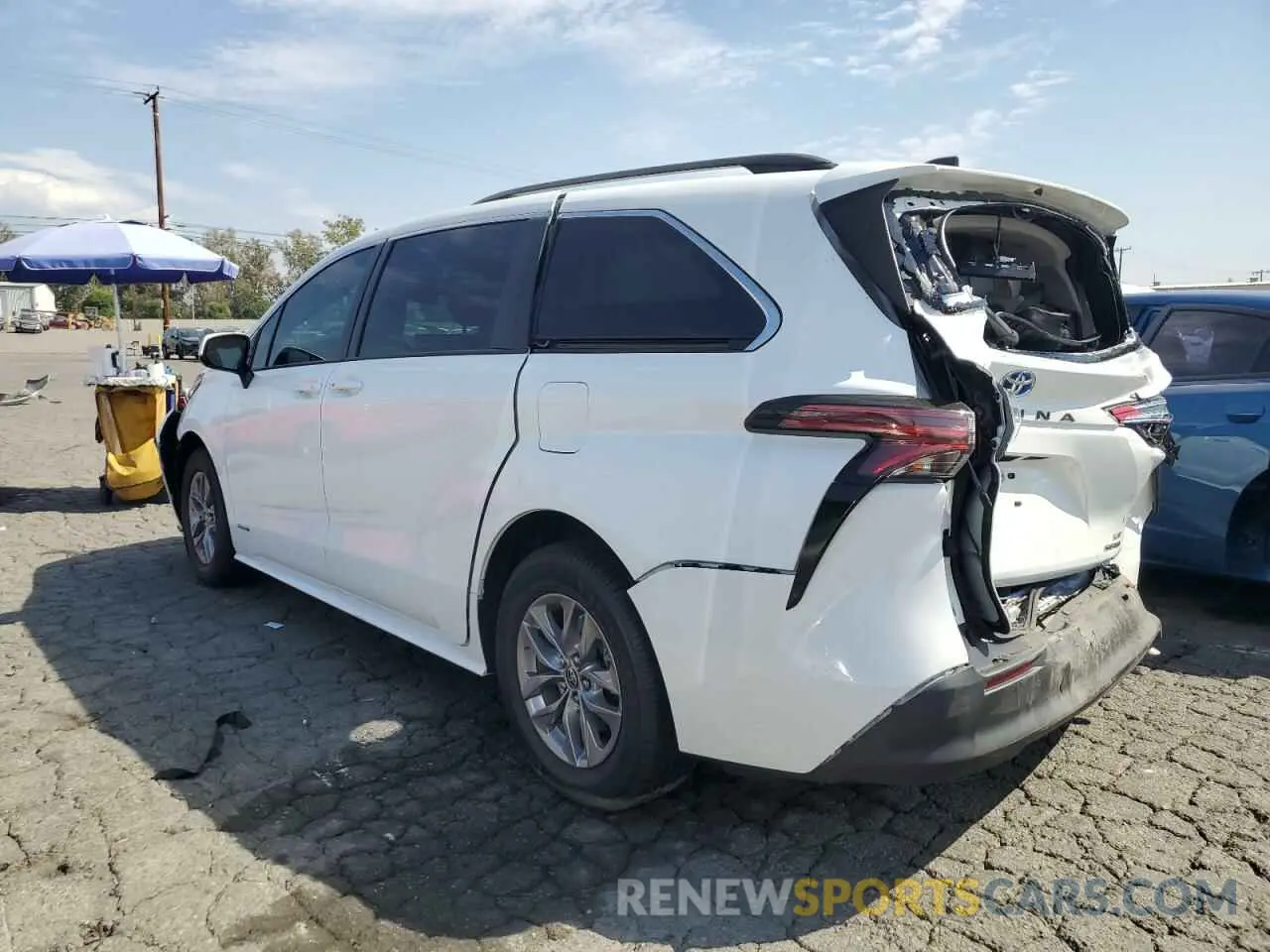 2 Photograph of a damaged car 5TDKRKEC6MS056802 TOYOTA All Models 2021