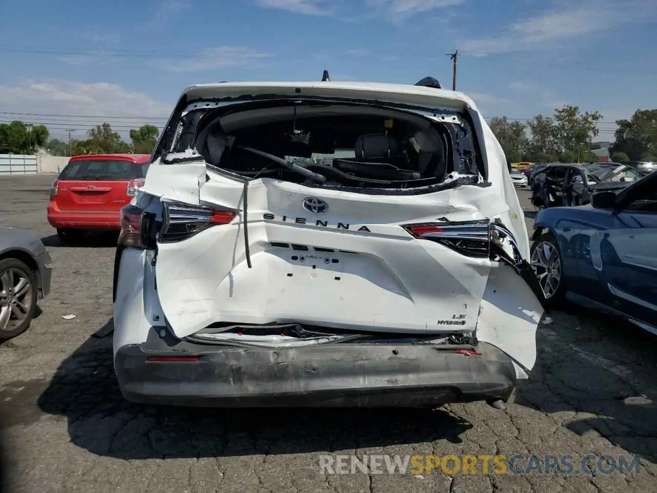 6 Photograph of a damaged car 5TDKRKEC6MS056802 TOYOTA All Models 2021