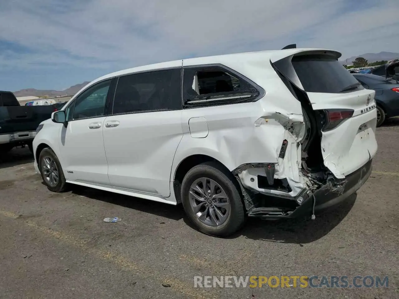 2 Photograph of a damaged car 5TDKRKEC9MS026242 TOYOTA All Models 2021