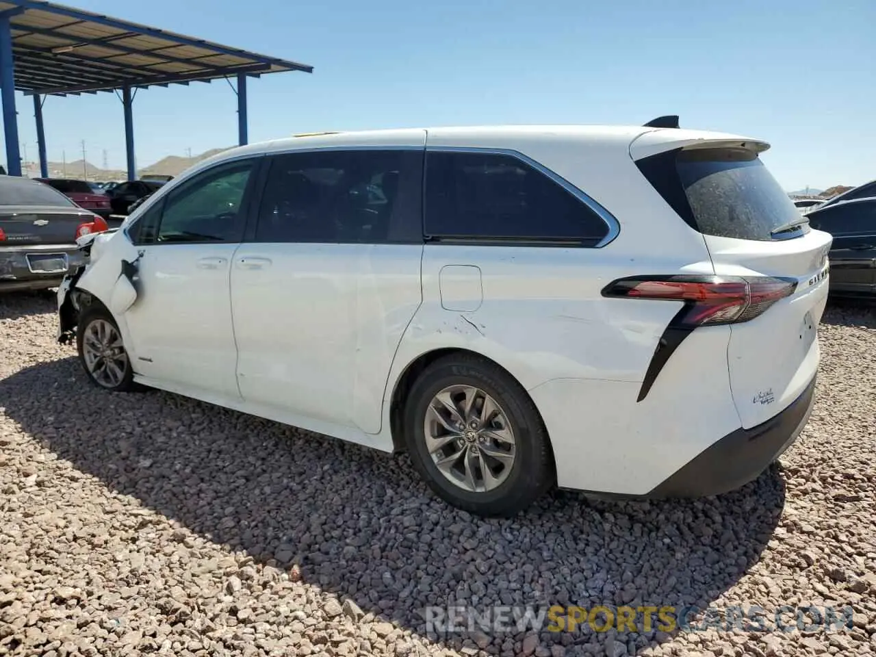 2 Photograph of a damaged car 5TDKRKECXMS012169 TOYOTA All Models 2021
