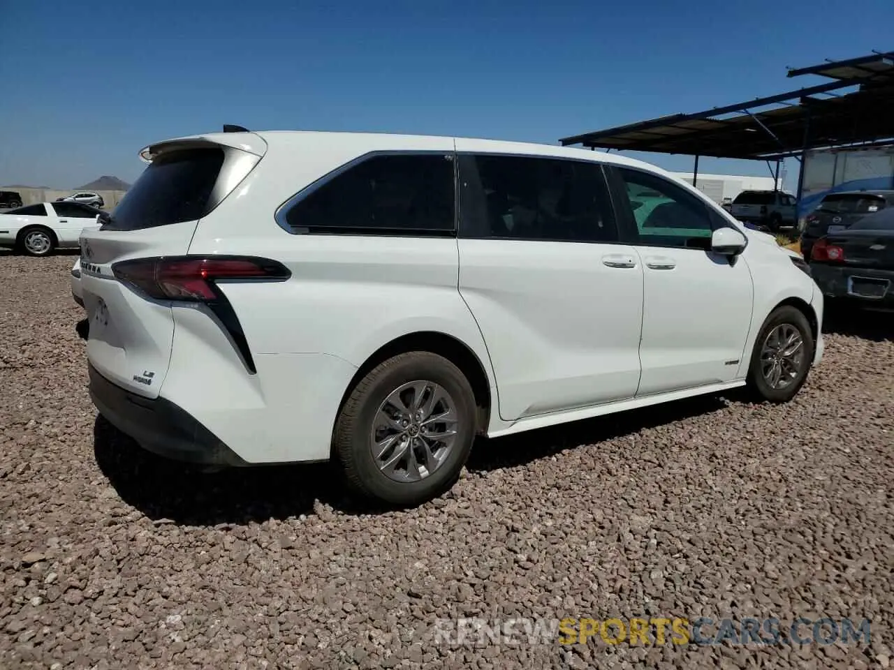 3 Photograph of a damaged car 5TDKRKECXMS012169 TOYOTA All Models 2021