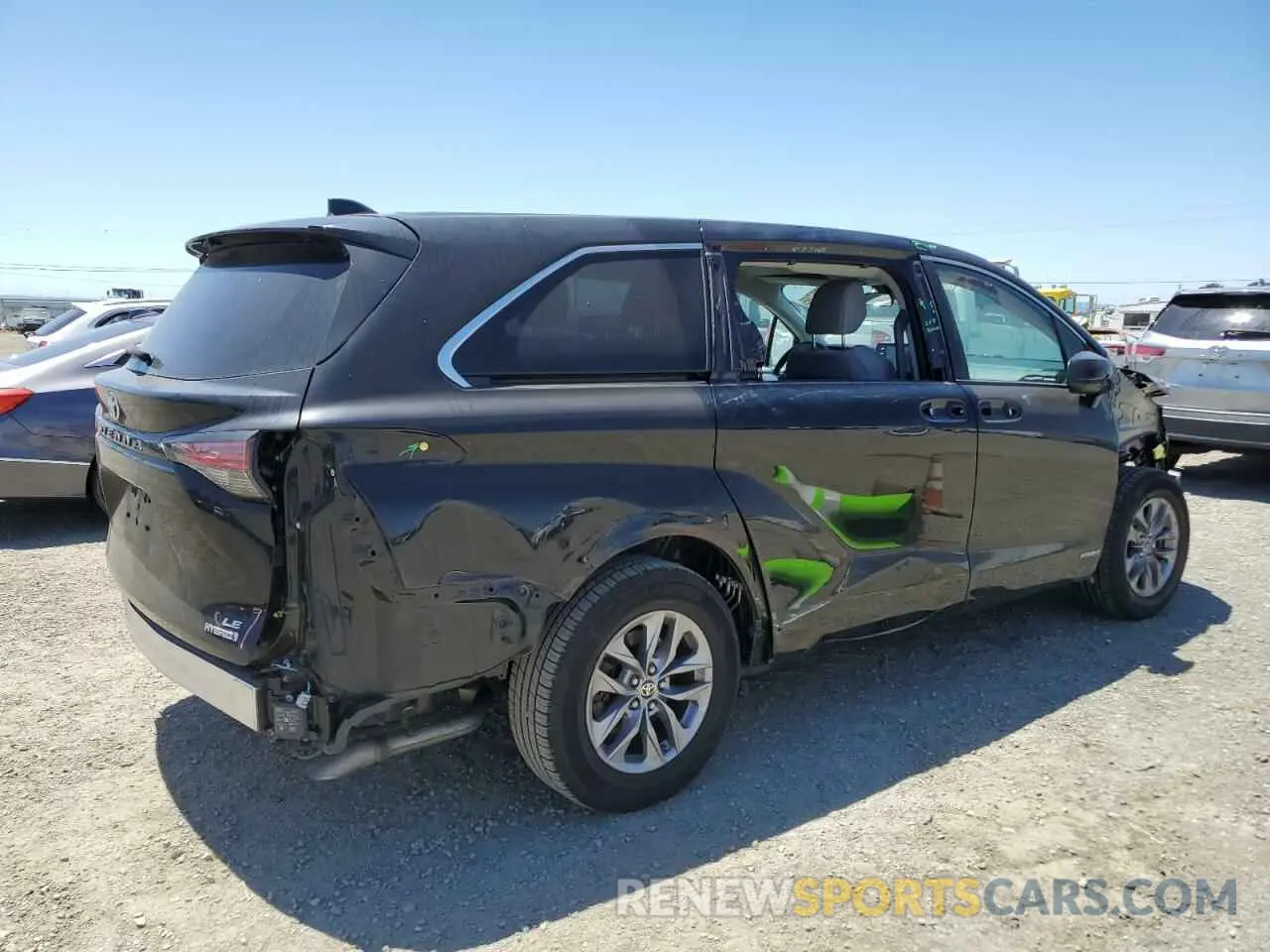 3 Photograph of a damaged car 5TDKRKECXMS056186 TOYOTA All Models 2021