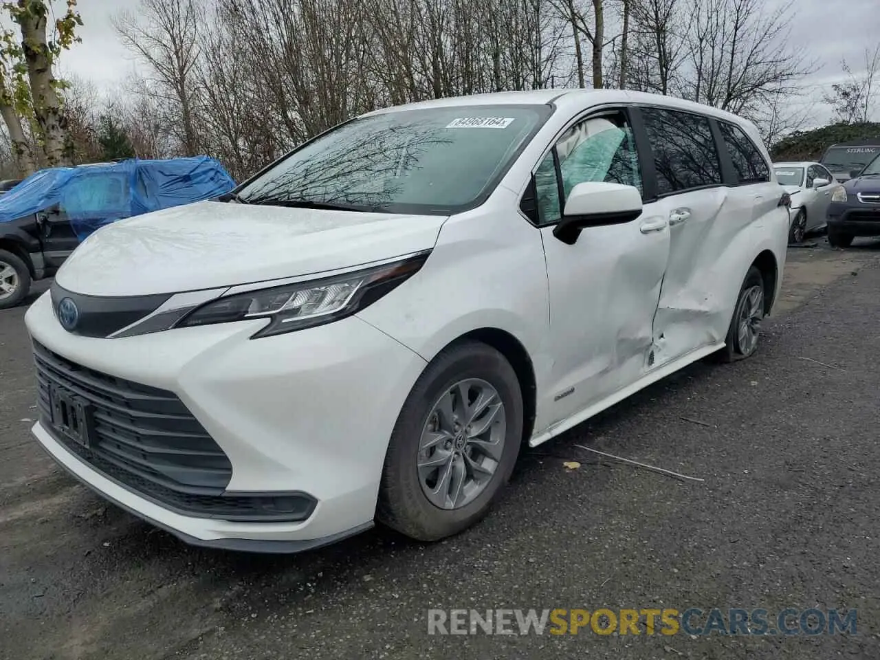 1 Photograph of a damaged car 5TDKSKFC1MS017585 TOYOTA All Models 2021