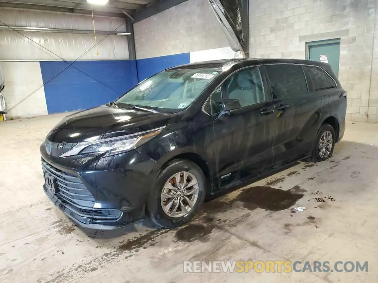 1 Photograph of a damaged car 5TDKSKFCXMS014040 TOYOTA All Models 2021