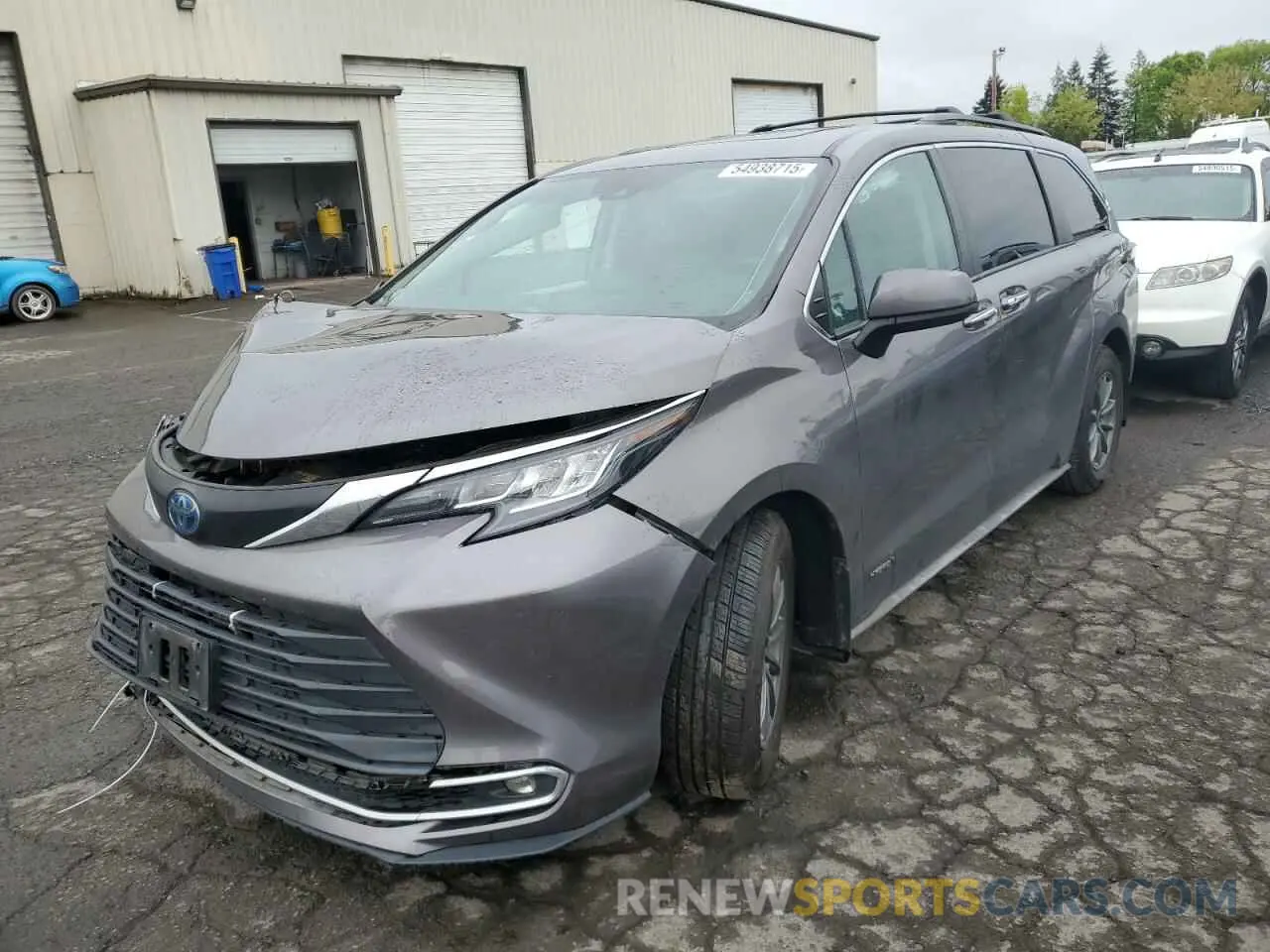 1 Photograph of a damaged car 5TDYRKEC0MS058720 TOYOTA All Models 2021