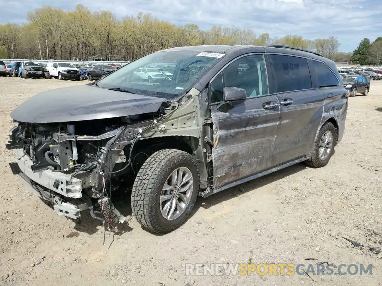 1 Photograph of a damaged car 5TDYRKEC0MS066655 TOYOTA All Models 2021