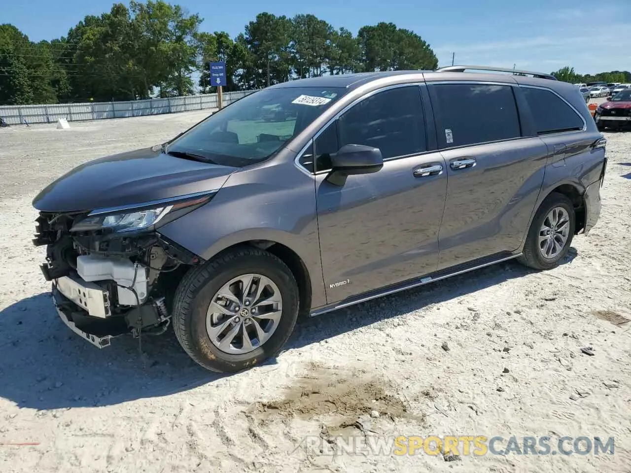 1 Photograph of a damaged car 5TDYRKEC2MS018607 TOYOTA All Models 2021