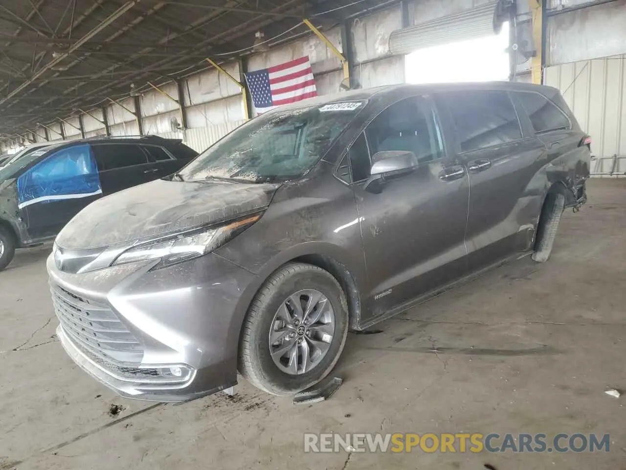1 Photograph of a damaged car 5TDYRKEC4MS039765 TOYOTA All Models 2021