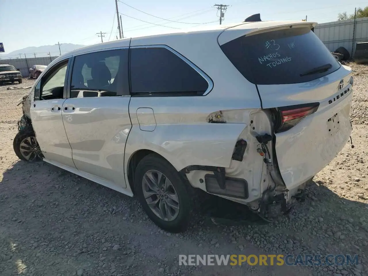 2 Photograph of a damaged car 5TDYRKEC8MS022838 TOYOTA All Models 2021