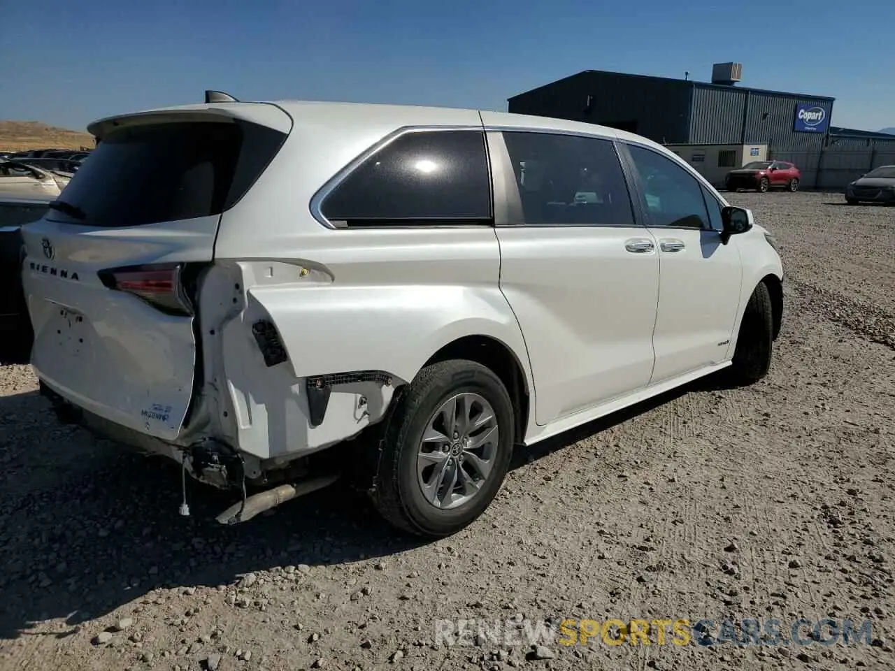 3 Photograph of a damaged car 5TDYRKEC8MS022838 TOYOTA All Models 2021
