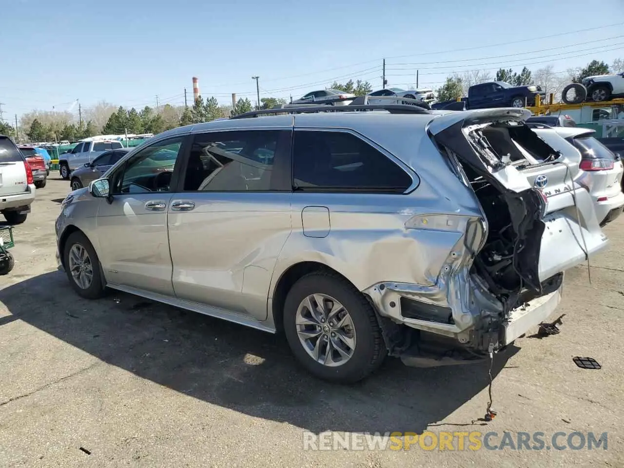 2 Photograph of a damaged car 5TDYSKFC6MS033078 TOYOTA All Models 2021