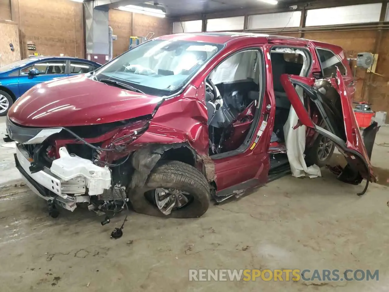 1 Photograph of a damaged car 5TDYSKFC7MS026253 TOYOTA All Models 2021