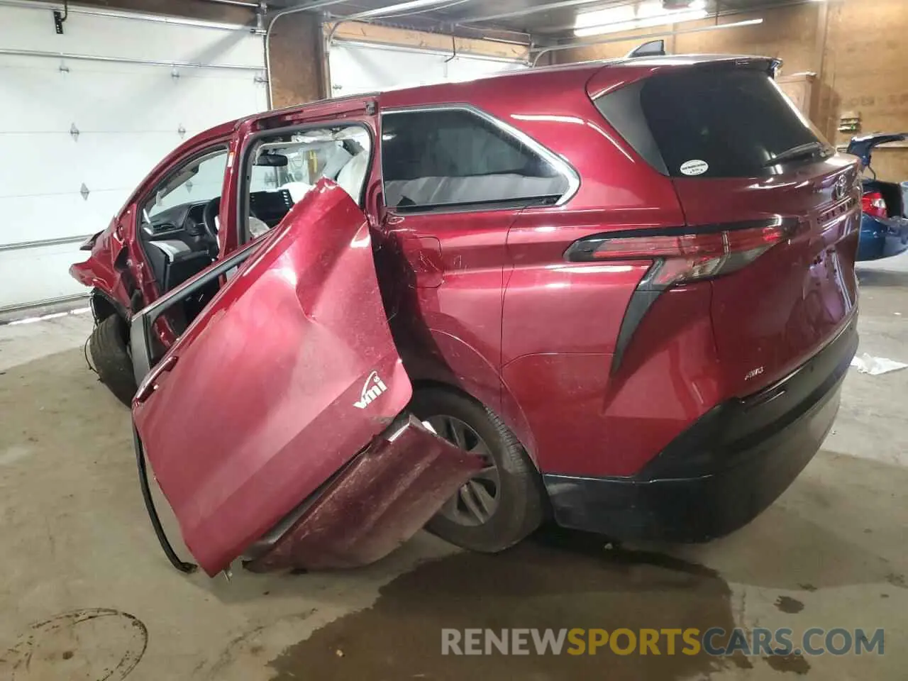 2 Photograph of a damaged car 5TDYSKFC7MS026253 TOYOTA All Models 2021