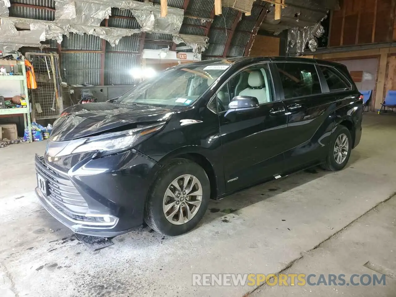 1 Photograph of a damaged car 5TDYSKFC9MS006215 TOYOTA All Models 2021
