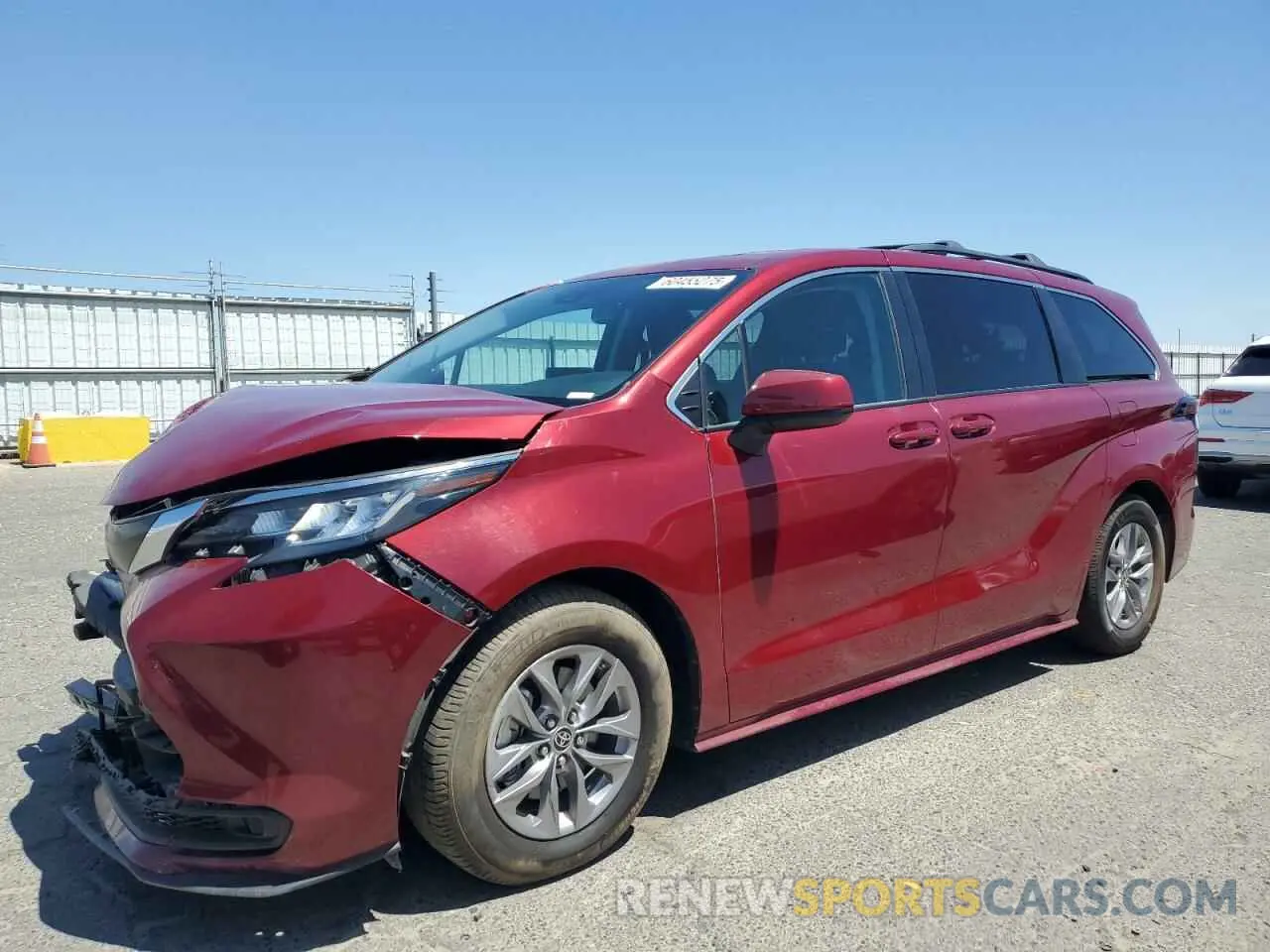 1 Photograph of a damaged car 5TDBRKEC2NS113434 TOYOTA All Models 2022