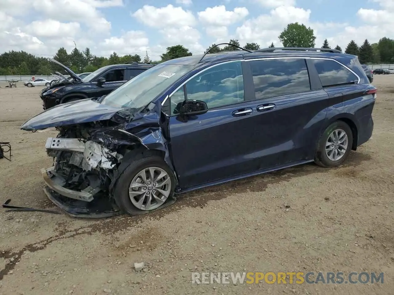 1 Photograph of a damaged car 5TDJRKEC3NS128049 TOYOTA All Models 2022