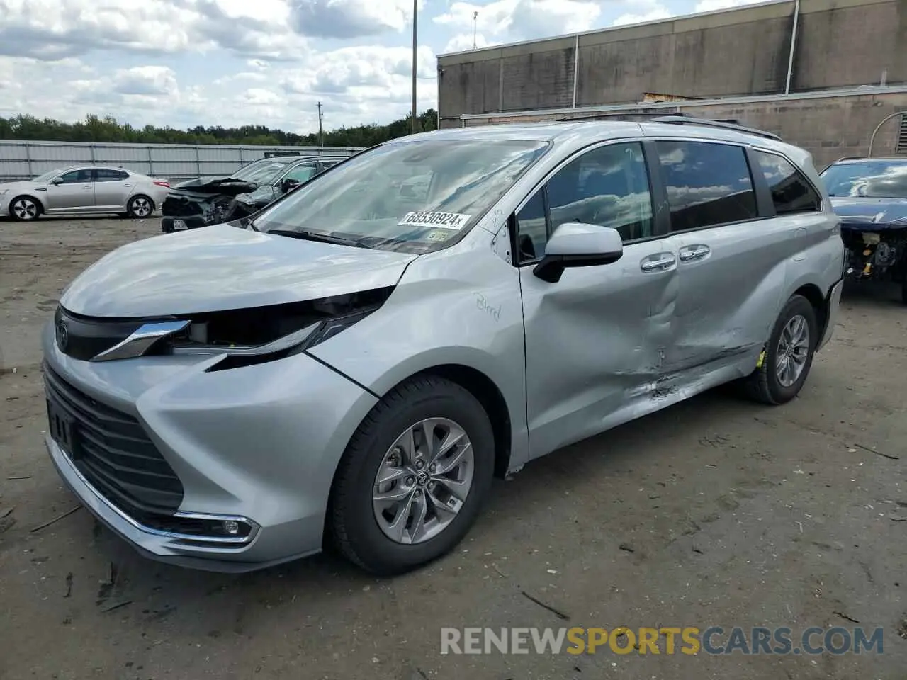 1 Photograph of a damaged car 5TDJRKEC6NS091952 TOYOTA All Models 2022