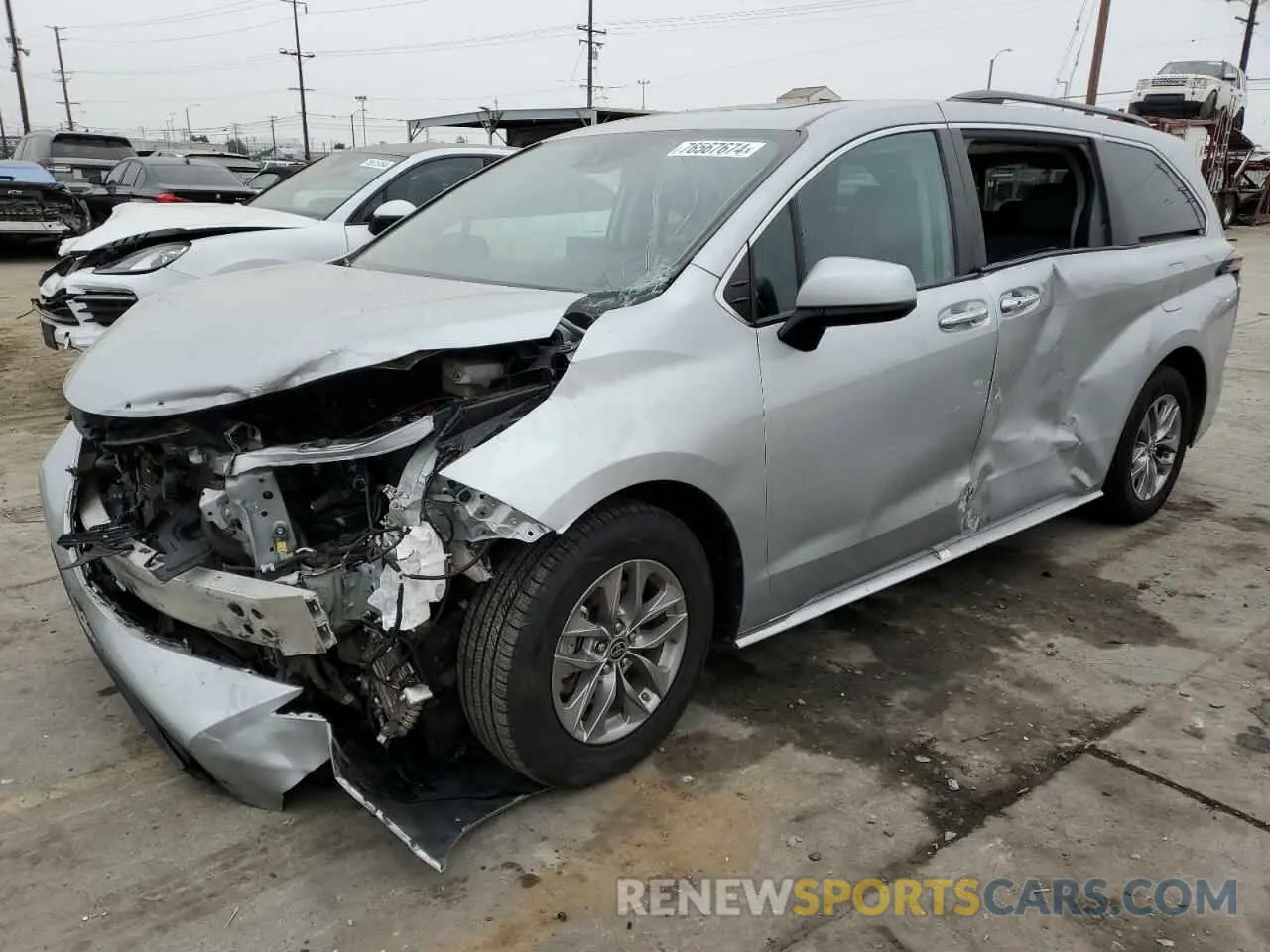 1 Photograph of a damaged car 5TDJRKEC9NS094893 TOYOTA All Models 2022