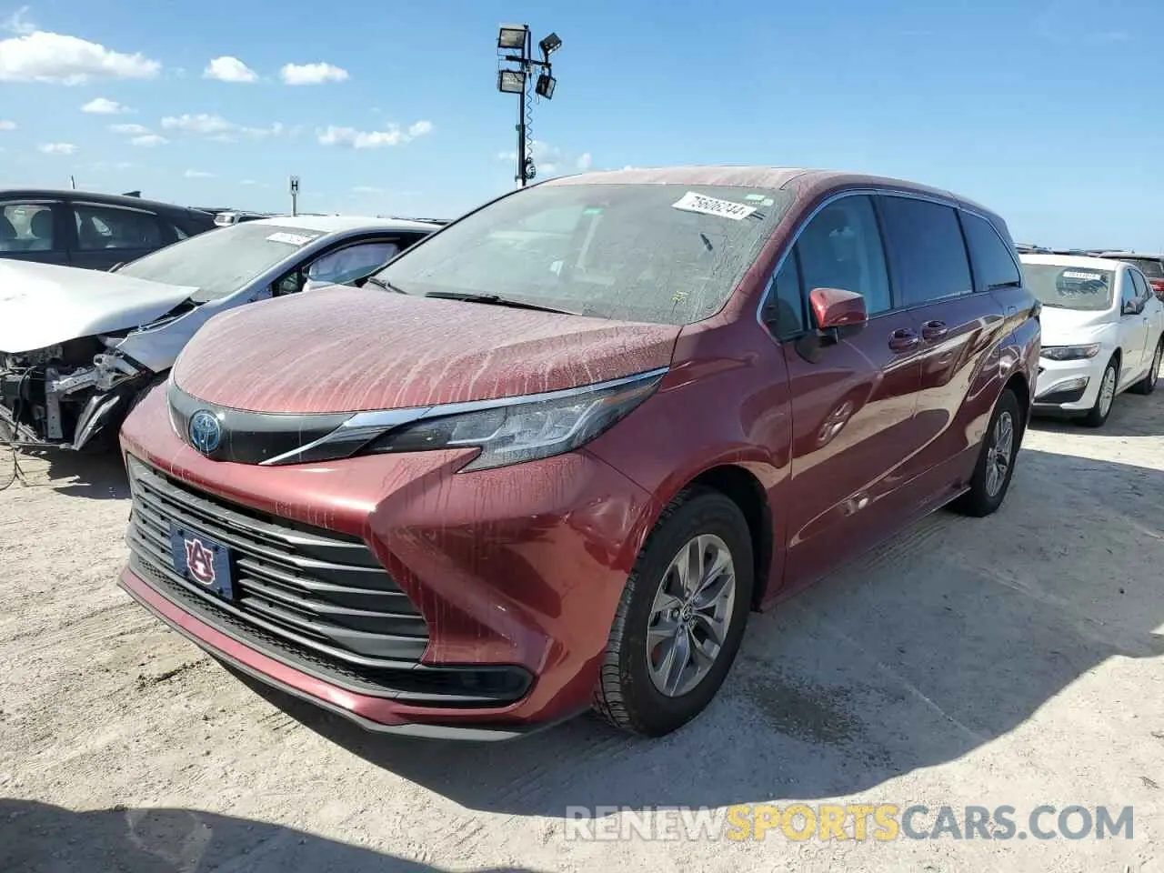 1 Photograph of a damaged car 5TDKRKEC1NS101677 TOYOTA All Models 2022
