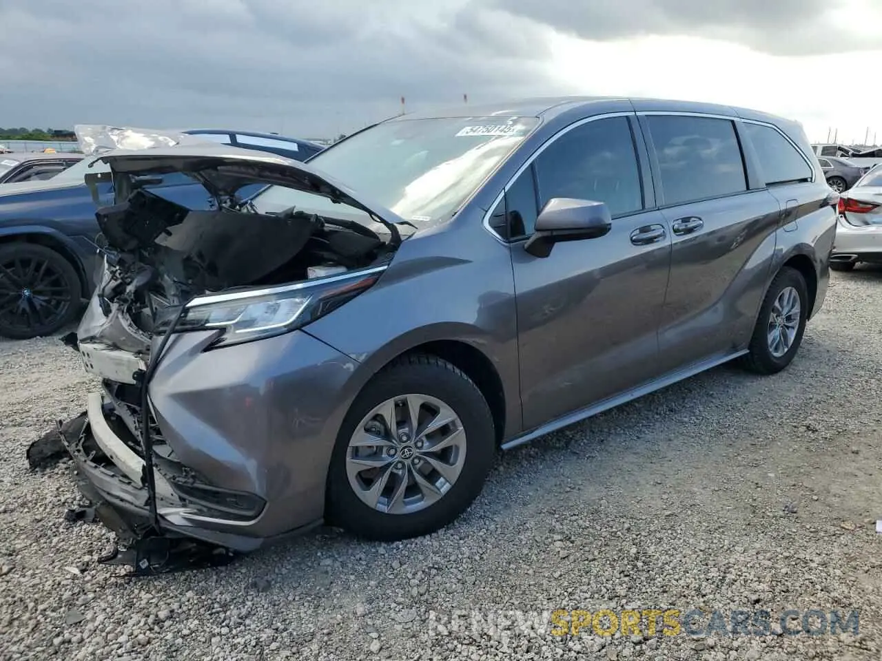 1 Photograph of a damaged car 5TDKRKEC2NS093735 TOYOTA All Models 2022