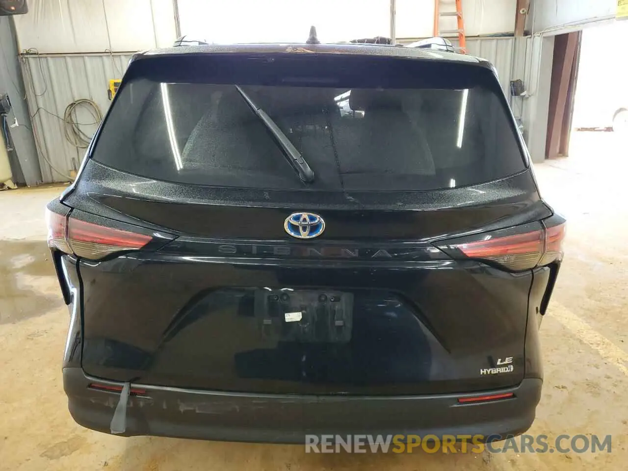6 Photograph of a damaged car 5TDKRKEC6NS135517 TOYOTA All Models 2022