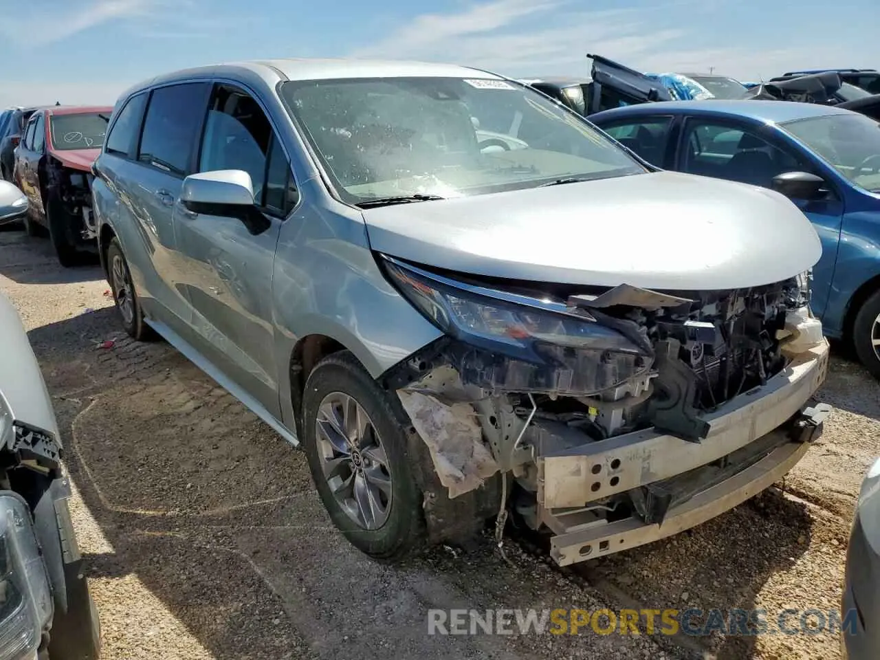 4 Photograph of a damaged car 5TDKSKFC0NS065578 TOYOTA All Models 2022
